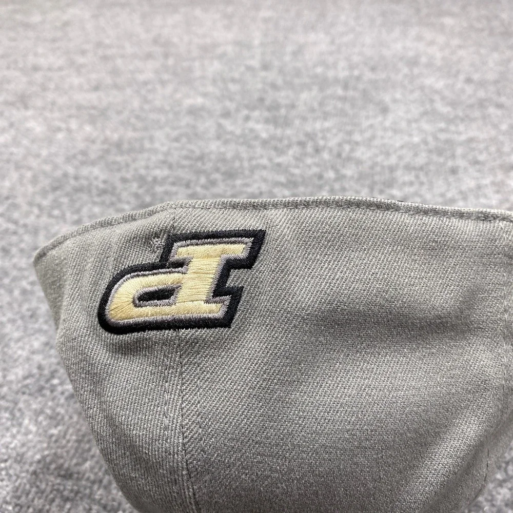 Purdue Hat Mens Large Grey Black Boilermakers Memory Fit Top of the World Cap